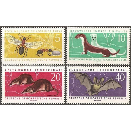 Rytų Vokietijos pašto ženklai (1962). Nykstančios rūšys