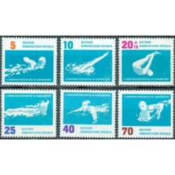 Rytų Vokietijos pašto ženklai (1962). Plaukimo čempionatas