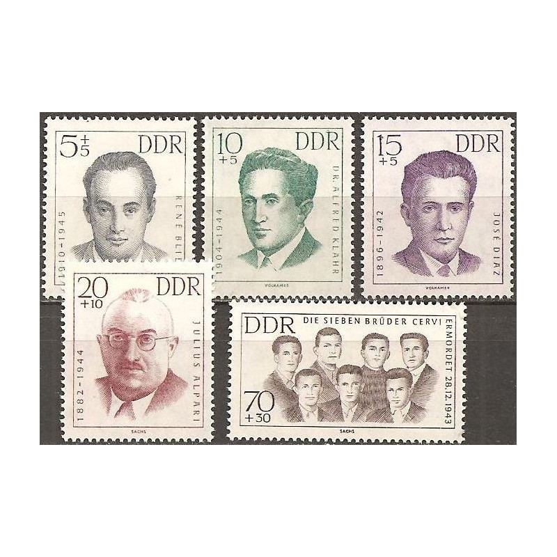 East Germany stamps (1962) for sale. German resistance to Nazism