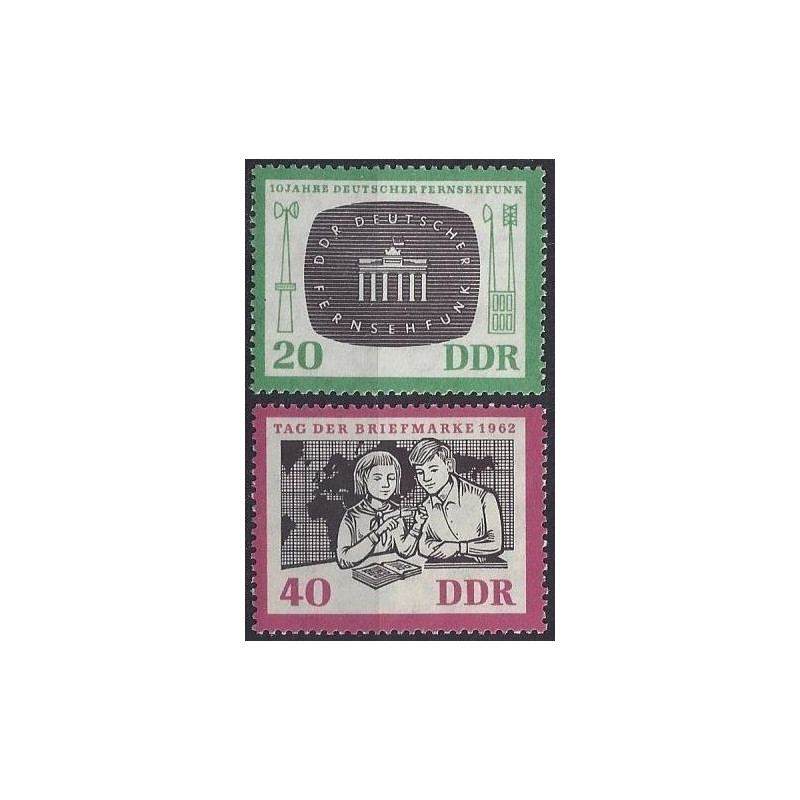 Rytų Vokietijos pašto ženklai (1962). Televizija