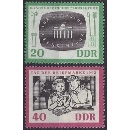 Rytų Vokietijos pašto ženklai (1962). Televizija