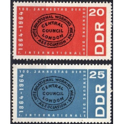 Rytų Vokietijos pašto ženklai (1964). Pirmasis Internacionalas