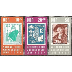 Rytų Vokietijos pašto ženklai (1964). Ženklai ženkluose