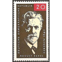 Rytų Vokietijos pašto ženklai (1965). Augustas Bebelis (politikas)
