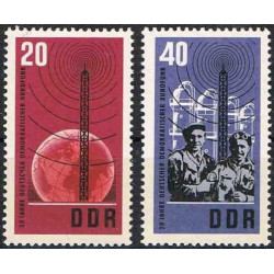 Rytų Vokietijos pašto ženklai (1965). Radijas