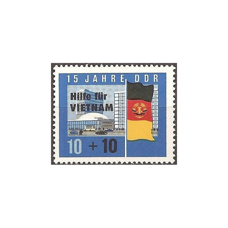 Rytų Vokietijos pašto ženklai (1965). Pagalba Vietnamui