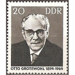 Rytų Vokietijos pašto ženklai (1965). Politikas