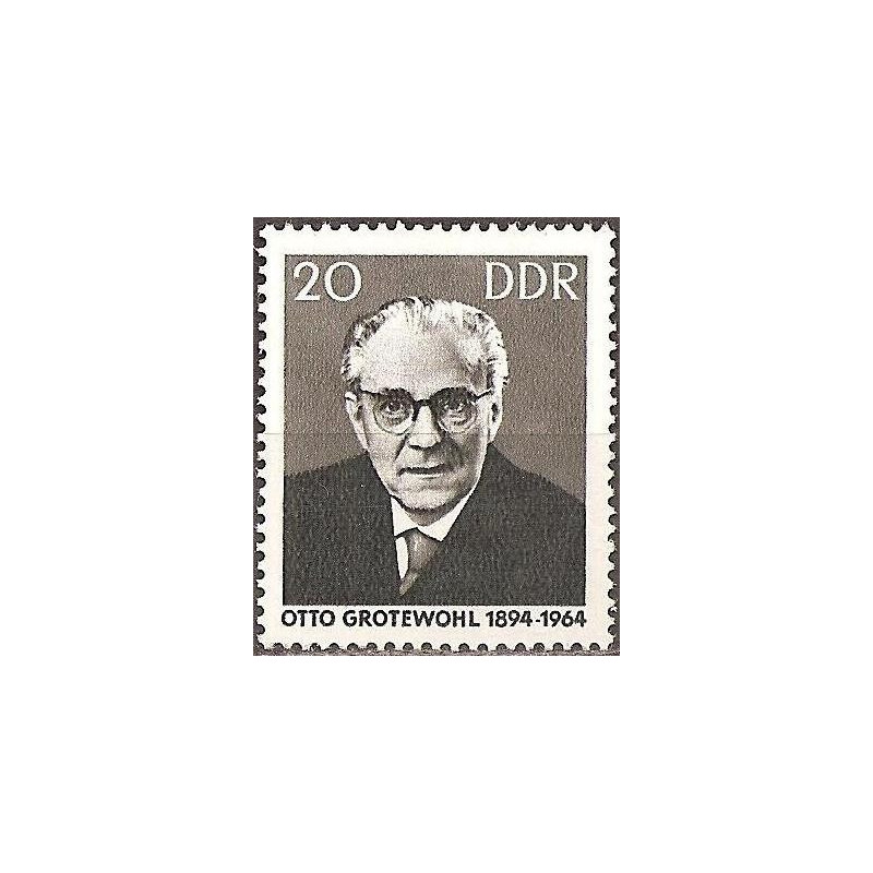 Rytų Vokietijos pašto ženklai (1965). Politikas