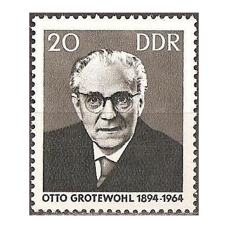 Rytų Vokietijos pašto ženklai (1965). Politikas