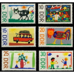 Rytų Vokietijos pašto ženklai (1967). Vaikų piešiniai