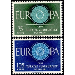 Turkijos pašto ženklai (1960) - Fantastiškos Europa ženklų kainos