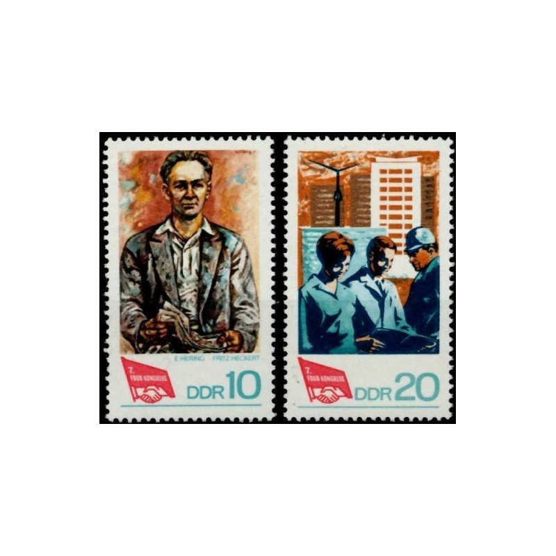 East Germany stamps (1968) for sale. Labour Unions