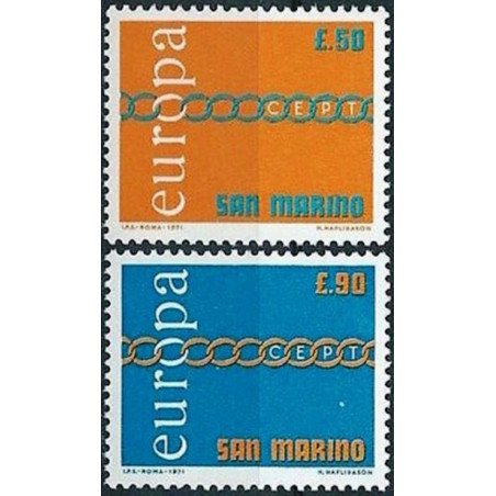 San Marino pašto ženklai (1971) - Fantastiškos Europa ženklų kainos‎
