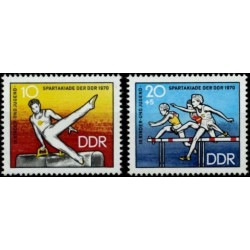Rytų Vokietijos pašto ženklai (1970). Spartakiada