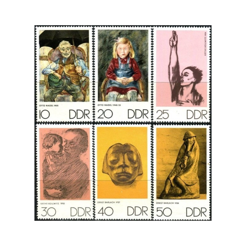 Rytų Vokietijos pašto ženklai (1970). Meno kūriniai