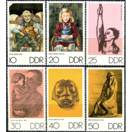 Rytų Vokietijos pašto ženklai (1970). Meno kūriniai