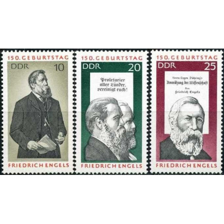 Rytų Vokietijos pašto ženklai (1970). Fridrichas Engelsas