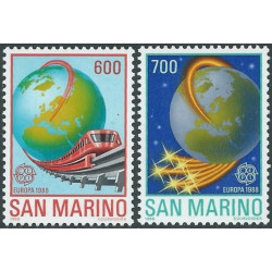 San Marino pašto ženklai (1988). Transportas ir ryšiai