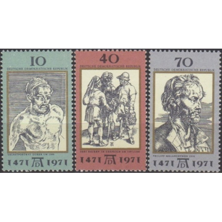 Rytų Vokietijos pašto ženklai (1971). Diurerio paveikslai
