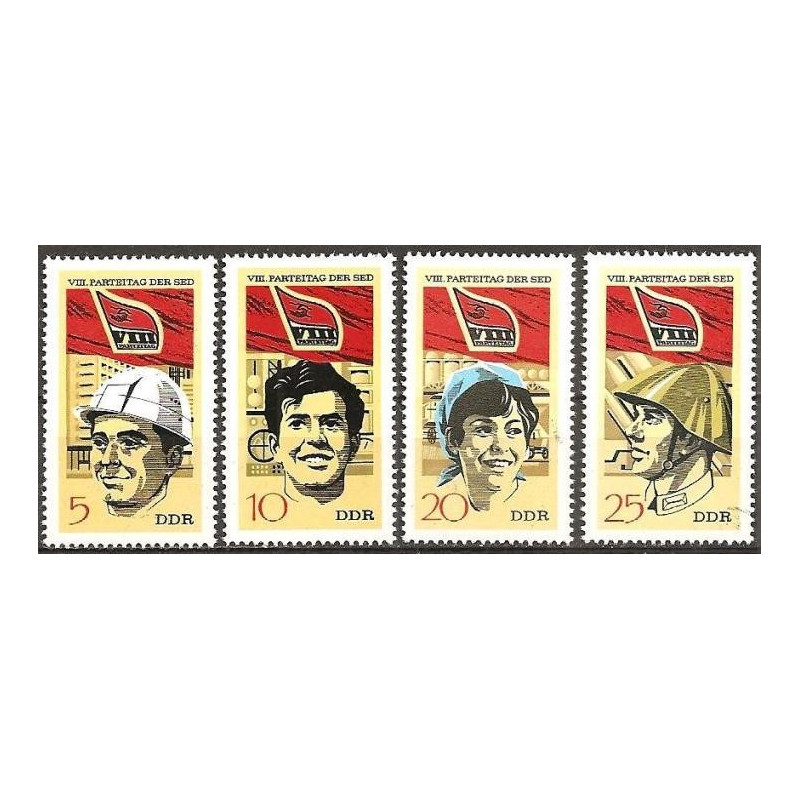 East Germany stamps (1971) for sale. Socialist Party congress