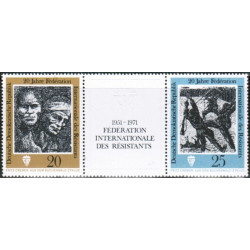 Rytų Vokietijos pašto ženklai (1971). Antifašistų federacija