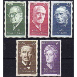 Rytų Vokietijos pašto ženklai (1972). Žymūs žmonės