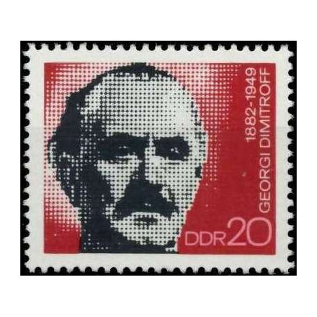 Rytų Vokietijos pašto ženklai (1972). Bulgarų politikas