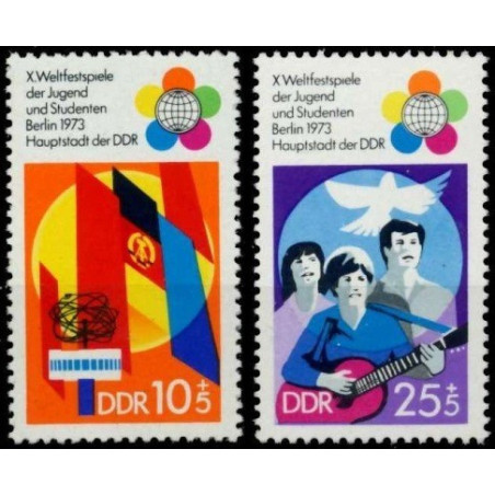 East Germany stamps (1973) for sale. Youth festival