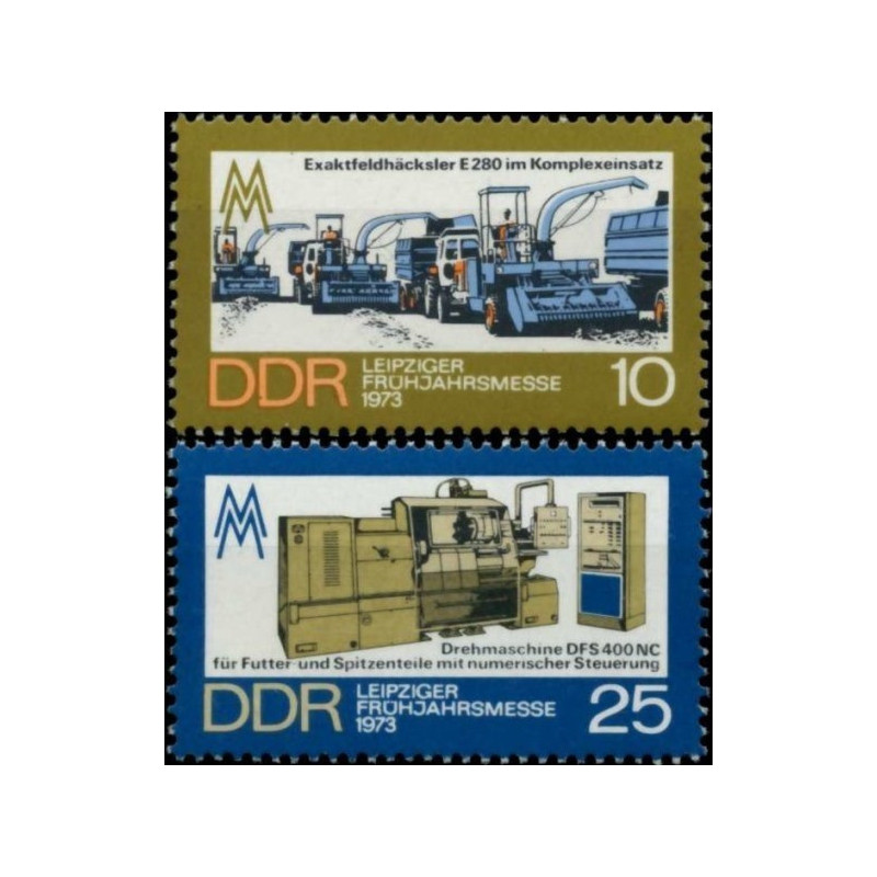 Rytų Vokietijos pašto ženklai (1973). Leipcigo mugė