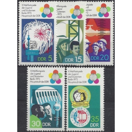 East Germany stamps (1973) for sale. Youth festival