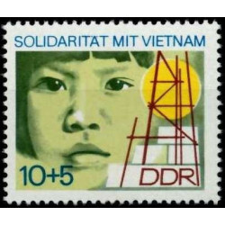 Rytų Vokietijos pašto ženklai (1973). Vietnamo karas