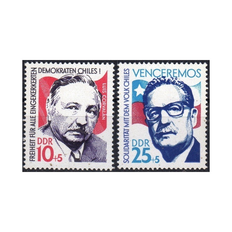 Rytų Vokietijos pašto ženklai (1973). Čilės politikai
