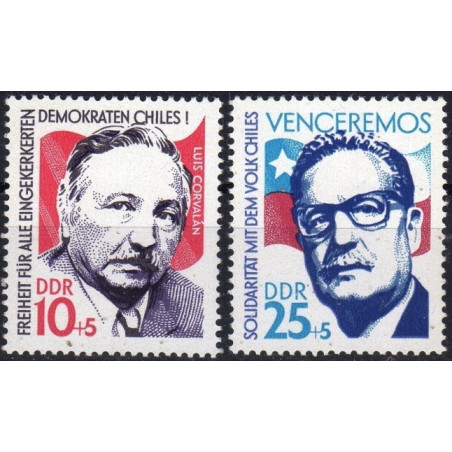 Rytų Vokietijos pašto ženklai (1973). Čilės politikai