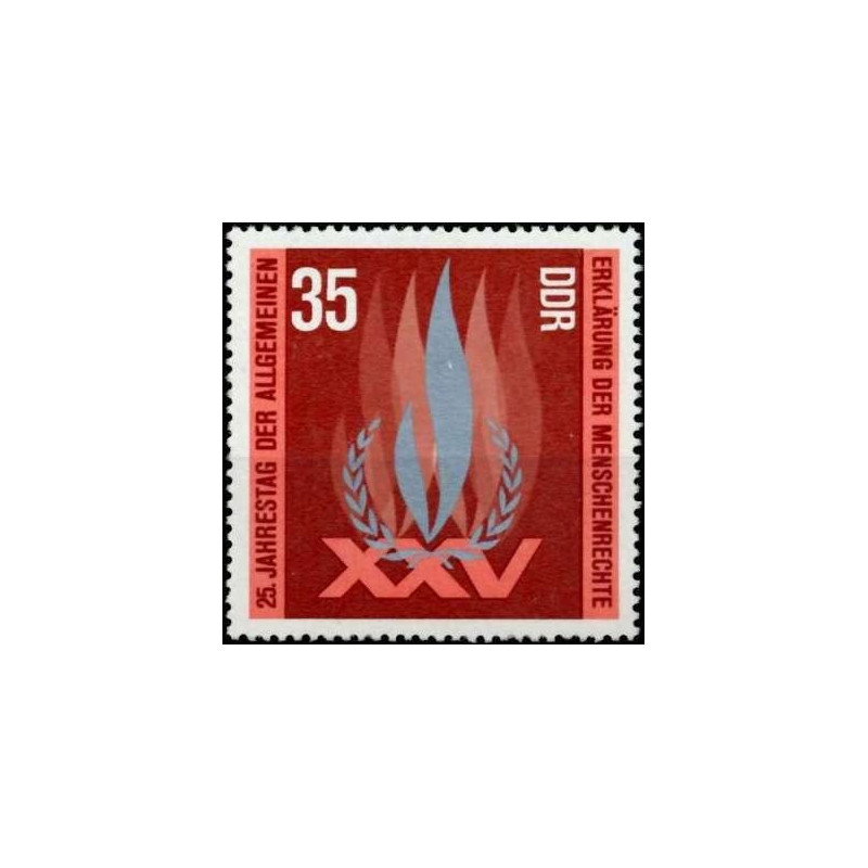 East Germany stamps (1973) for sale. Human rights declaration