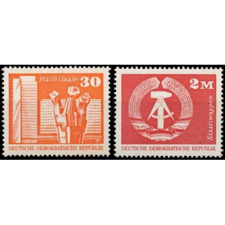 Rytų Vokietijos pašto ženklai (1973). Nacionaliniai simboliai