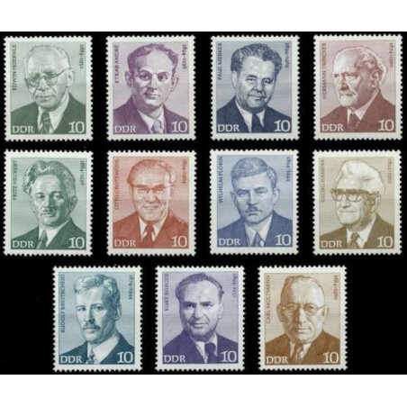 Rytų Vokietijos pašto ženklai (1974). Žymūs politikai