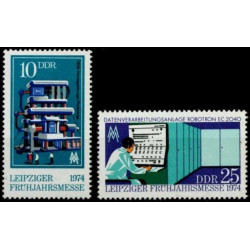 Rytų Vokietijos pašto ženklai (1974). Leipcigo mugė