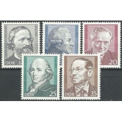 Rytų Vokietijos pašto ženklai (1974). Žymūs žmonės