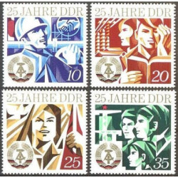 Rytų Vokietijos pašto ženklai (1974). VDR 25-eri