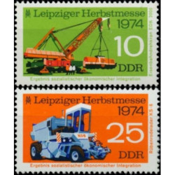 Rytų Vokietijos pašto ženklai (1974). Leipcigo mugė