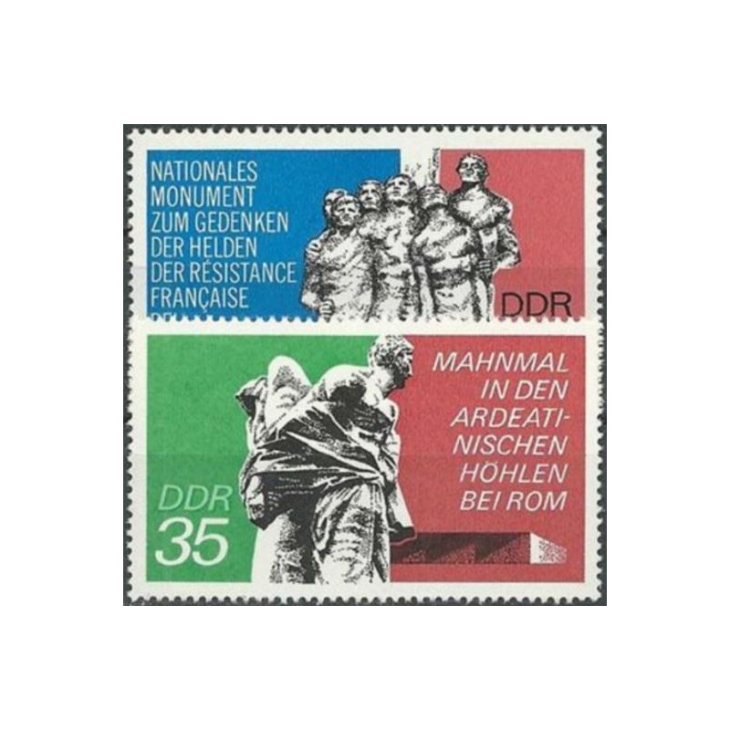 Rytų Vokietijos pašto ženklai (1974). Monumentas Prancūzijoje