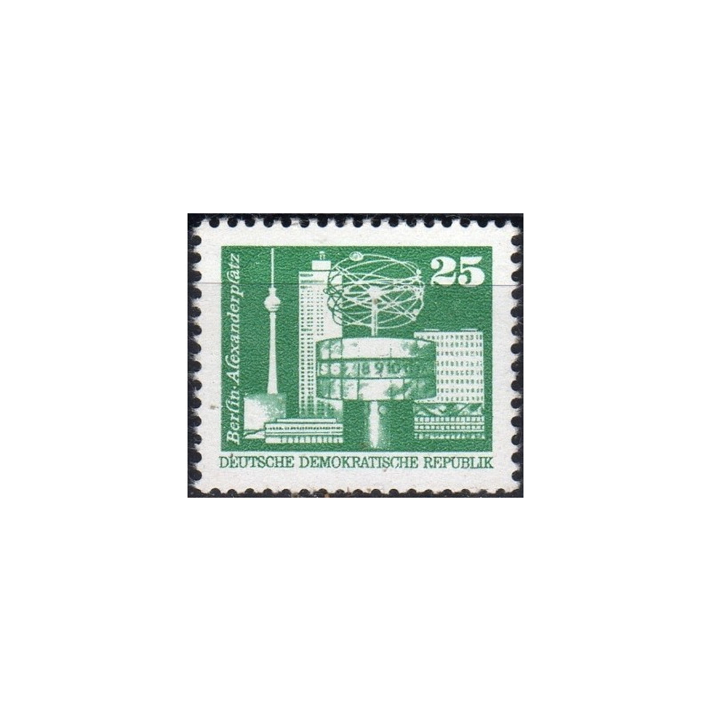 Rytų Vokietijos pašto ženklai (1975). Šiuolaikinė architektūra