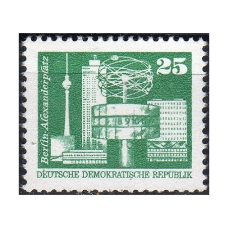 Rytų Vokietijos pašto ženklai (1975). Šiuolaikinė architektūra