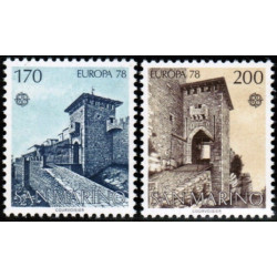 San Marino pašto ženklai (1978). Architektūros paminklai