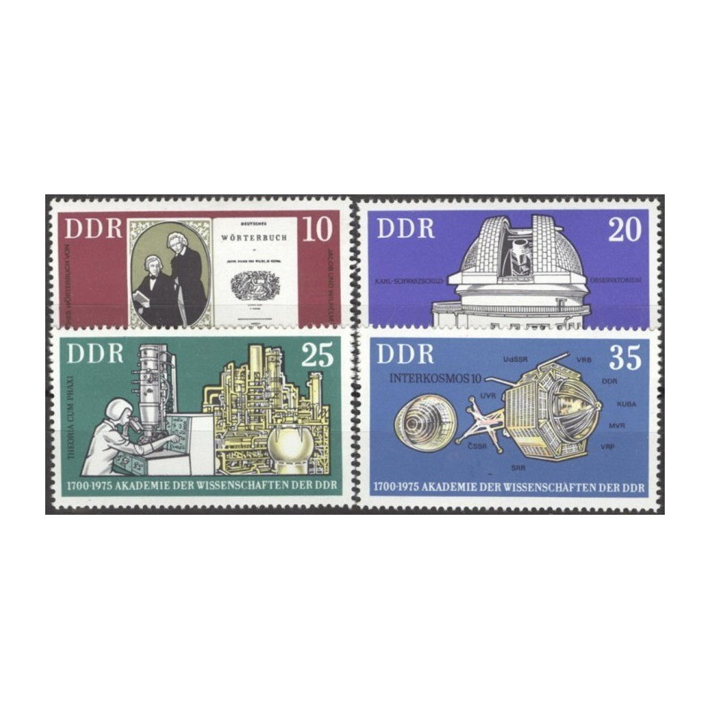 Rytų Vokietijos pašto ženklai (1975). Mokslų akademija