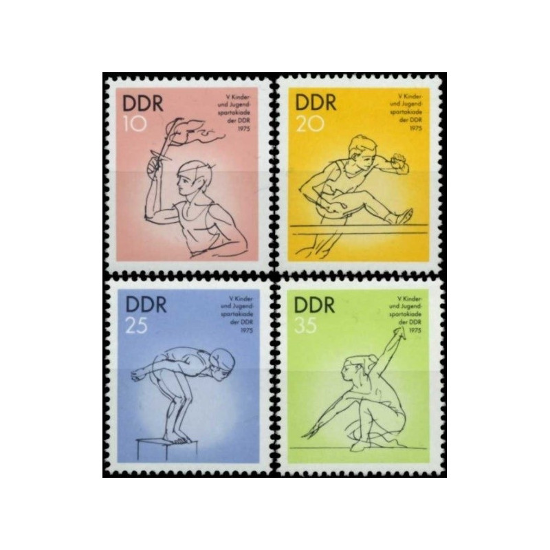 East Germany stamps (1975) for sale. Youth Sport Games