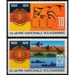 Rytų Vokietijos pašto ženklai (1976). Liaudies Armija