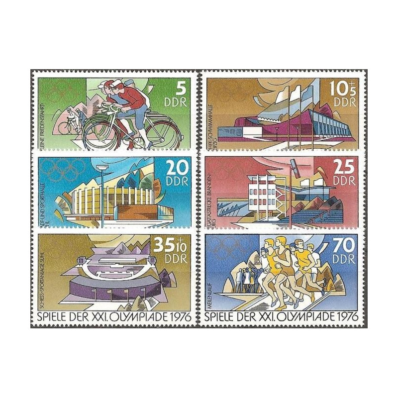 East Germany stamps (1976) for sale. Summer Olympic Games Montreal