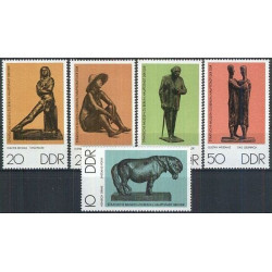 Rytų Vokietijos pašto ženklai (1976). Skulptūros