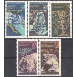 Rytų Vokietijos pašto ženklai (1977). Gamtos paminklai
